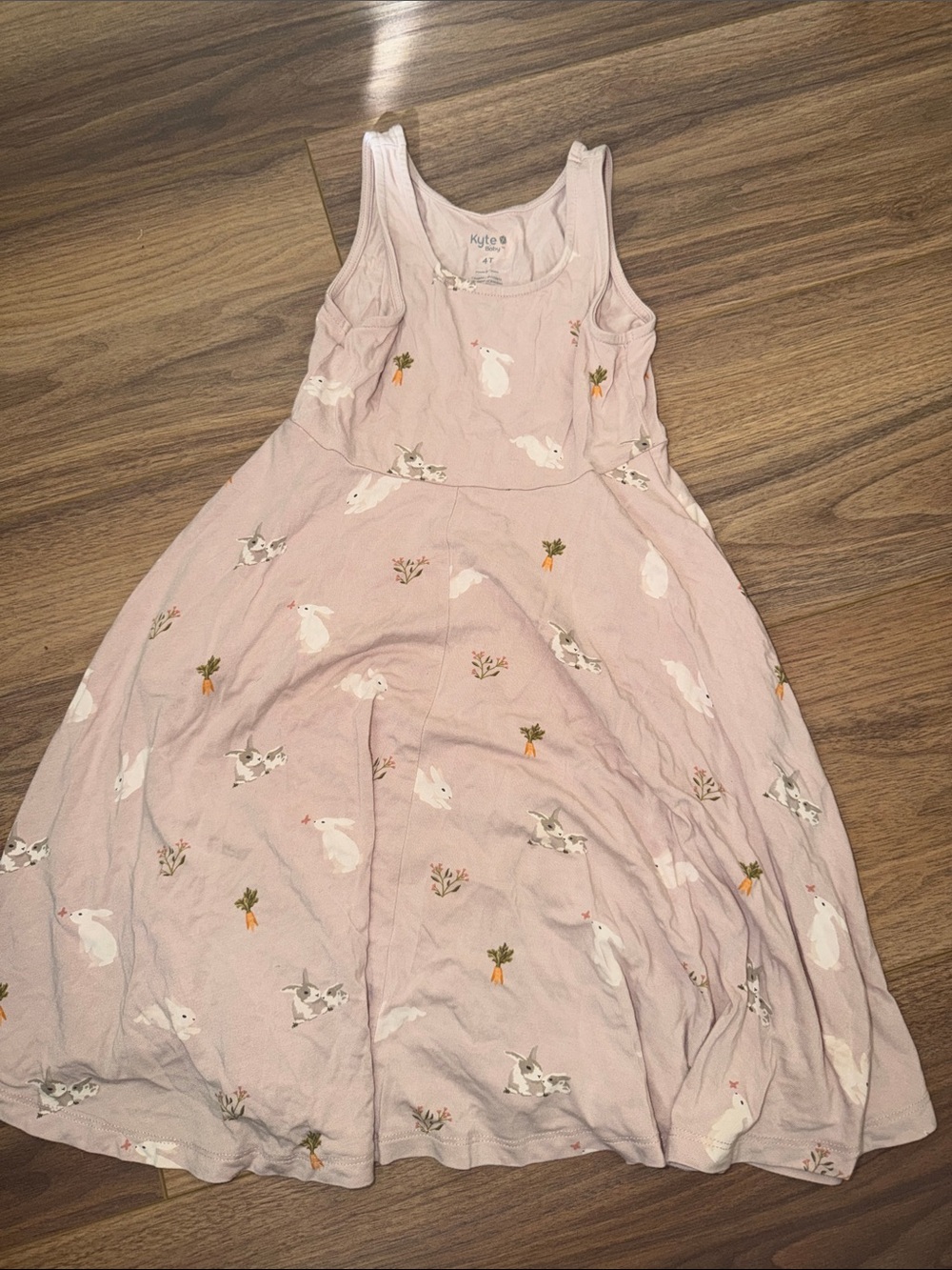 Kyte BABY Pink Bunny & Carrot Tank Dress